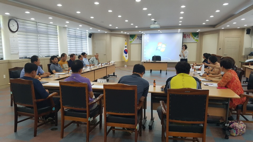 사진(25일) 서천군, 2018년 주민자치 아카데미 순회교육 실시(기산면 교육)