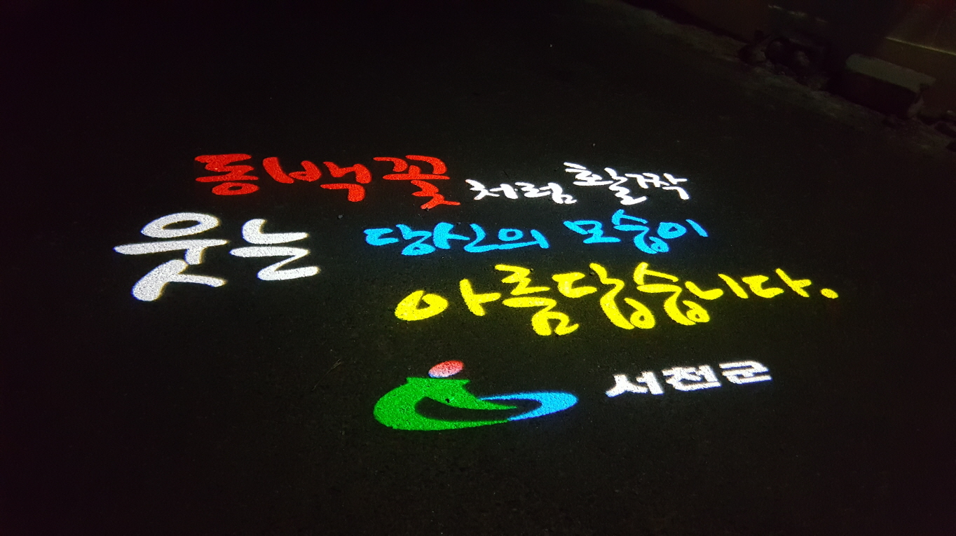 사진(9일) 서천군, 안심골목길 범죄예방 효과 기대(로고젝터)