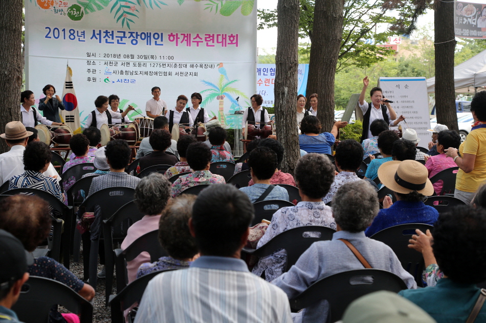 사진(30일) 서천군, 2018 장애인 하계수련대회 2