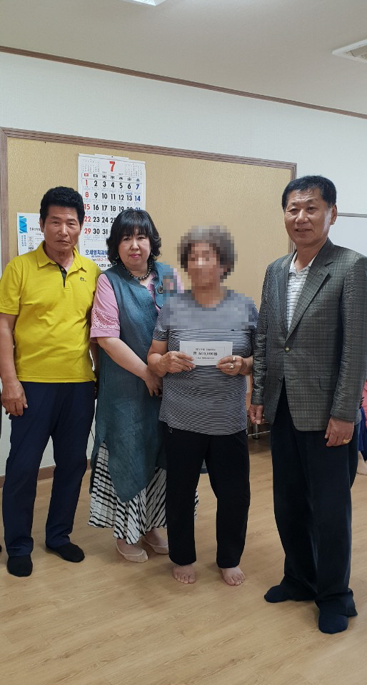 서천읍행복나눔후원회, 태풍 피해가정에 위로금 전달