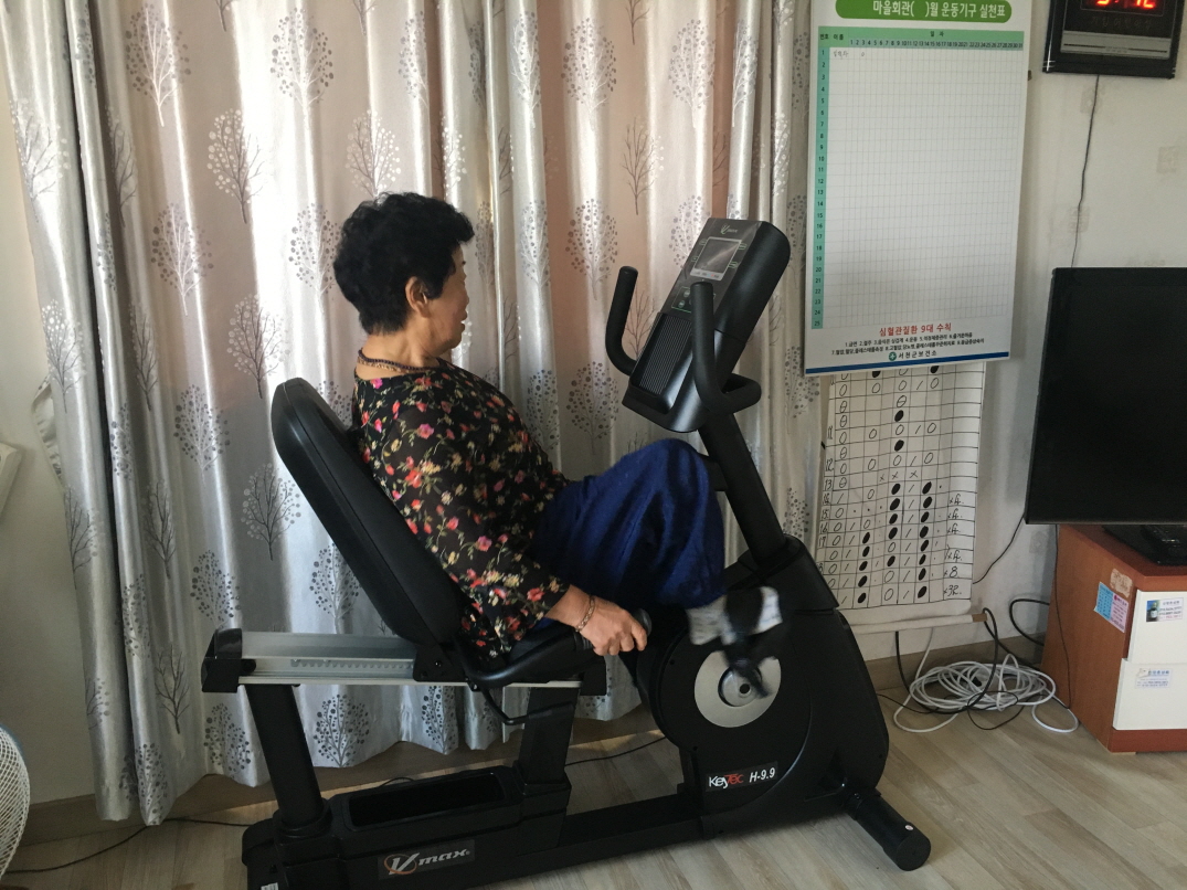 서천군, 100세 건강마을 100개 만들기 프로젝트 마을회관에 운동기구 설치