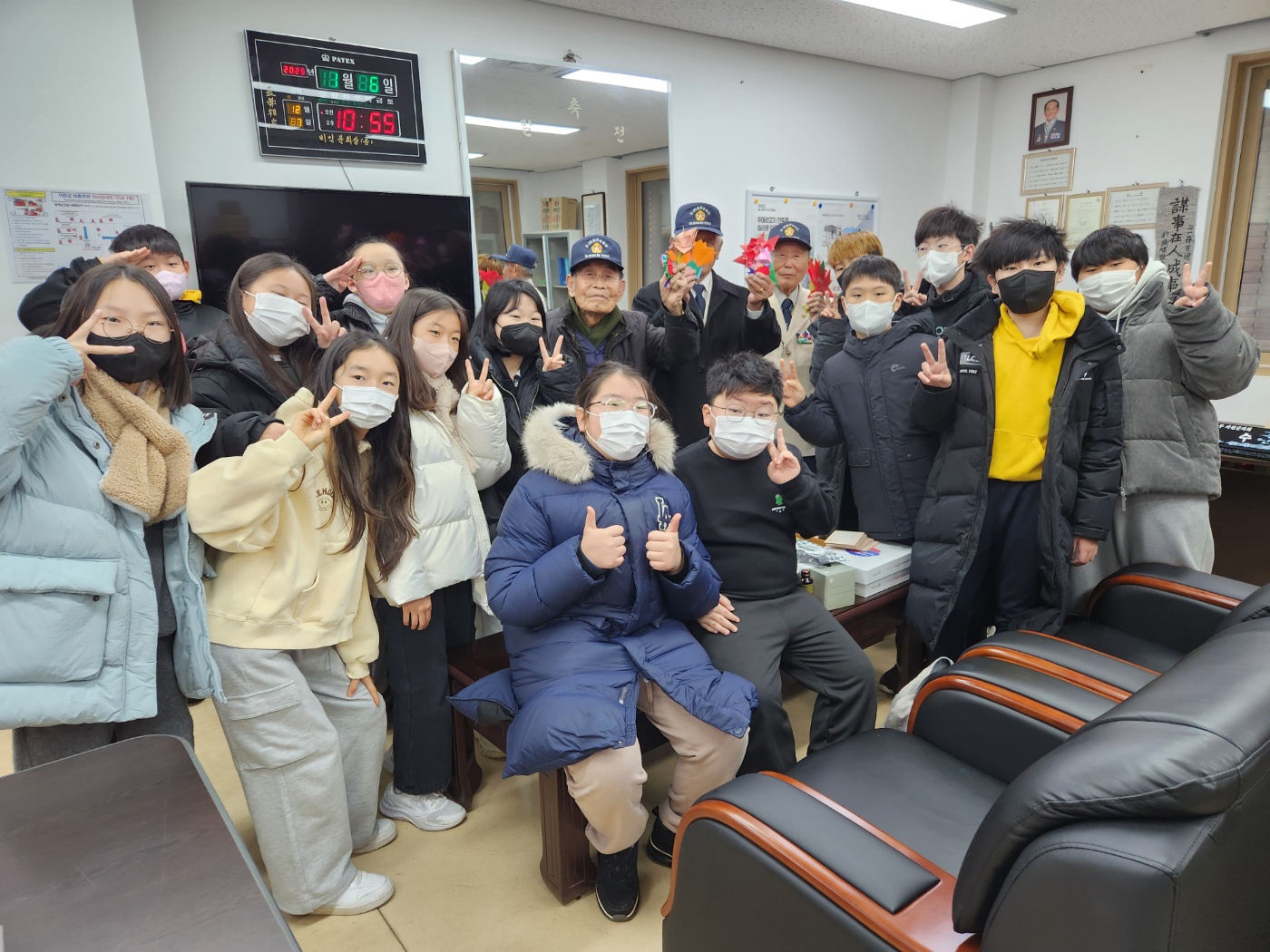 마동초등학교, 6.25참전자유공자 서천군지회 방문