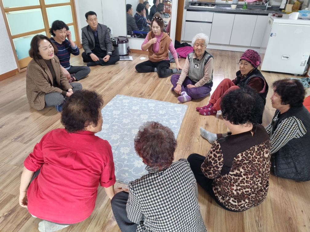 기산면, 새해맞이 경로당 순회방문