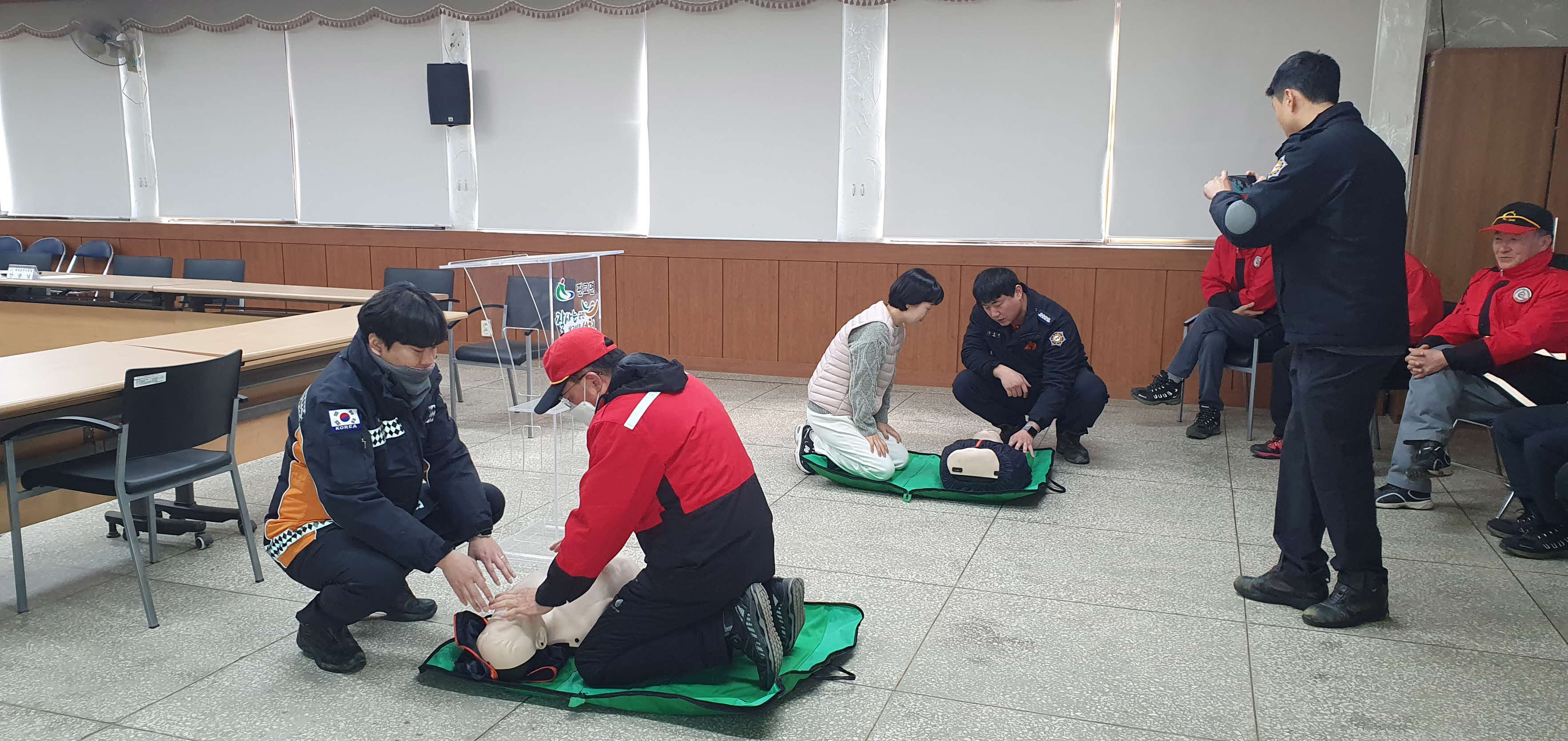판교면, 심폐소생술 및 소화기 사용법 교육 실시